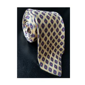 Polo By Ralph Lauren, Men's Yellow Tie 100% Silk